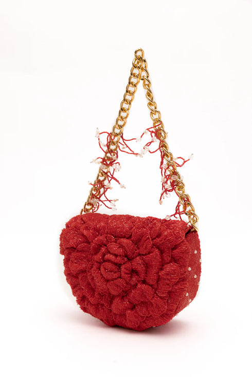 Coco Beaded Mini – Crimzon Red